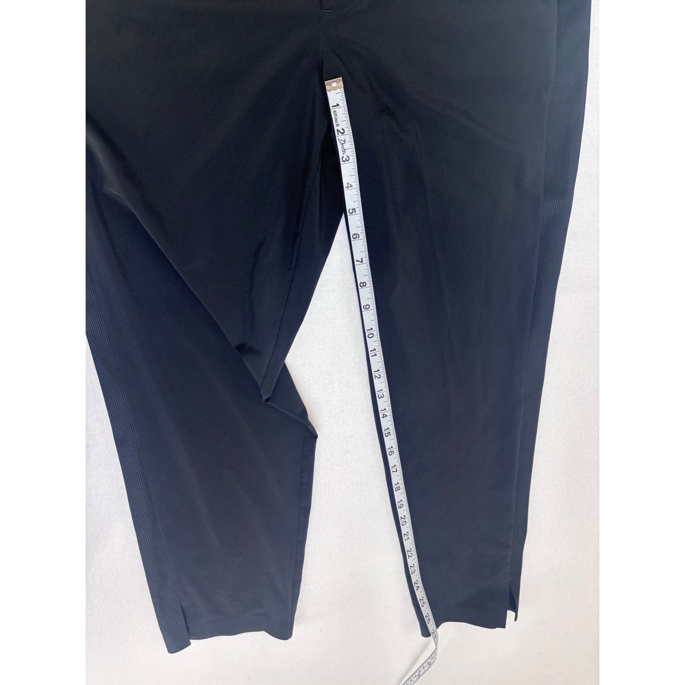 Athleta Brooklyn Ankle Pants Black Ribbed‎ Waist Travel Hike lightweight 10 NWOT - Picture 8 of 13